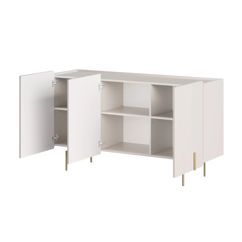 Komoda Malmi 150 cm - kaszmir / złote nóżki